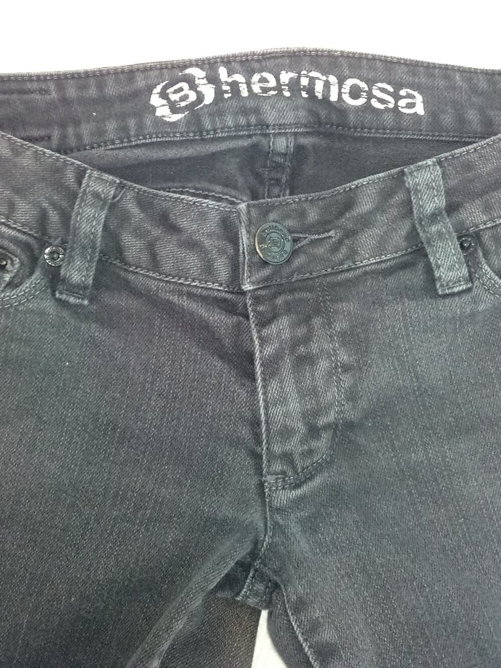 B Hermosa Black Pre Washed Jeans Size 3 Long